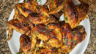 How To Make Easy Ovenbaked Whole Chicken Wings with Italian Dressing  The Glam Kitchen [upl. by Maximilianus]