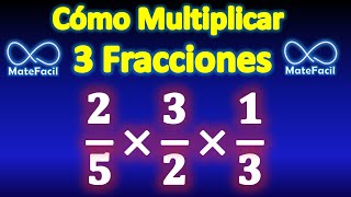 Cómo multiplicar 3 fracciones muy fácil y rápido [upl. by Anitnegra565]