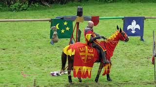 Jousting Tournament at Berkeley Castle Gloucestershire England  May 2024 [upl. by Eilyr]