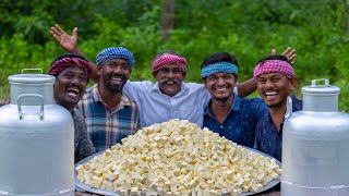 MAKING PANEER  Homemade Paneer making in Village  Traditional Paneer Butter Masala Gravy Recipe [upl. by Feingold]