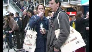 Liberation joins a Flash Mob at Liverpool Street Station for the London Freeze [upl. by Sapowith960]