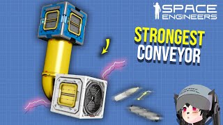 Silly Secret of Building the Strongest Ship Conveyor System Space Engineers [upl. by Eidak]