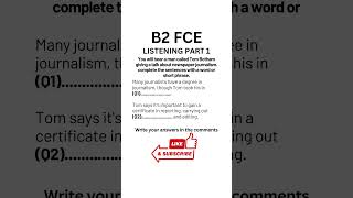 B2 First Certificate English FCE Listening Practice 2024  Part 2 fce b2first learnenglish [upl. by Ynelram]