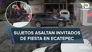 Jóvenes irrumpen en fiesta en Ecatepec agreden a invitados y se llevan los regalos [upl. by Pedrick]