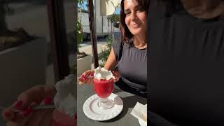 La granita siciliana fragola e panna sicilia granita dolci [upl. by Karole]