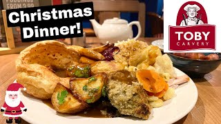 Trying AllYouCanEat Christmas Dinner at Toby Carvery  Pudding [upl. by Stanislaw]