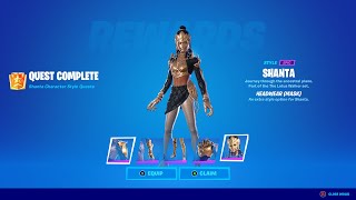 How to unlock ALL Shanta Styles Tips to find Gem Fragments amp Complete Quests Fortnite Chapter 3 [upl. by Eneja]