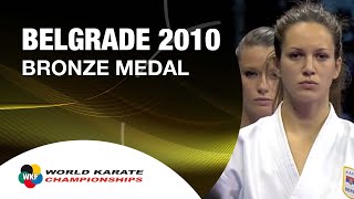 Karate Female Team Kata Bronze Medal  Serbia vs Italy  WKF World Championships Belgrade 2010 12 [upl. by Rider]