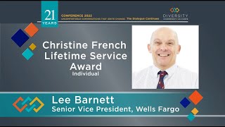 DLA 2022 Christine French Lifetime Service Award  Lee Barnett [upl. by Aneez]