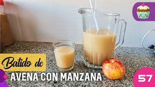 LICUADO O BATIDO DE AVENA CON MANZANA y LINAZA prepara esta bebida en pocos minutos para desayunar [upl. by Audie]