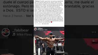 FABIAN RABIA CON CANCER DE COLÓN ⭕️🤔 motivation bodybuilder bodybuilding classic mrolympia [upl. by Laram]