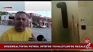 petrol ofisinde camlı tuvaleti gösteren gazeteci [upl. by Llenyt469]