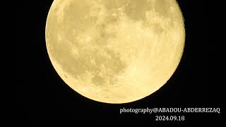 Moon Phase for today Sep 18 2024 vedio 4k Full Moon [upl. by Harwilll721]