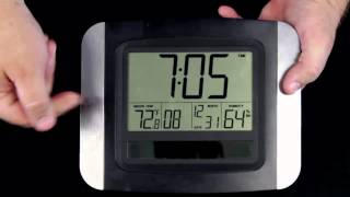 WT8029U Solar Powered Atomic Wall Clock [upl. by Rotce684]