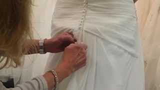 Wedding Gown Bustle Instruction for French and American Bustle [upl. by Grassi]