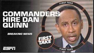 🚨 BREAKING NEWS 🚨 Stephen A’s thoughts on Commanders hiring Dan Quinn  First Take [upl. by Tteragram181]