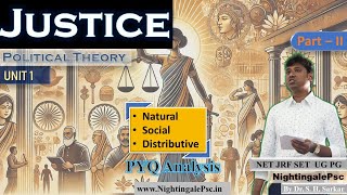 Justice  Social Natural Distributive Justice  All PYQs Analy Political Theory  NET JRF SET UG PG [upl. by Ainniz259]