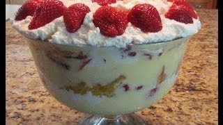 Strawberry Punch Bowl Cake [upl. by Vallie]