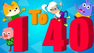 Numbers Song 1 TO 40  Counting Numbers  Learn Numbers  Nursery Rhymes [upl. by Ellis]