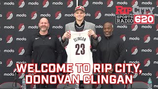 Donovan Clingan introductory press conference [upl. by Rehpotsrihc]