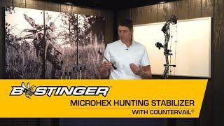 Bee Stinger MicroHex Hunting Micro Diameter Stabilizer  Countervail Quick Damping Reduced Recoil [upl. by Glaser632]