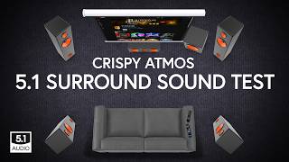 Crispy 51 Atmos Surround Sound Audio Test DD [upl. by Oidale]