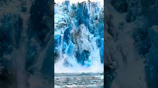 Glacier Calving Rare Footage from Tracy Arm Fjord Alaska shorts [upl. by Eilyw]