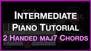 Major 7th Voicing  Intermediate Piano Tutorial piano music pianotutorial [upl. by Eneli516]