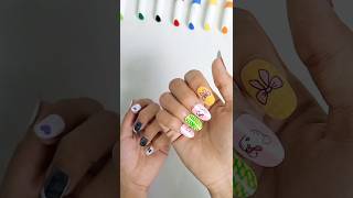 DIY fake nailspaper nails satisfying diy craft shorts youtubeshorts love nails [upl. by Tomkins]