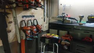 Mobile Chainsaw Repair Shop Trailer Build First Look [upl. by Alboran]