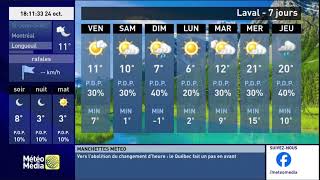Prévisions locales MétéoMédia [upl. by Ja]