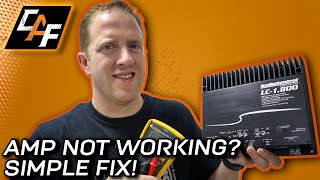 No sound No power Fix your amplifier EASILY with THESE EASY TESTS [upl. by Ji]