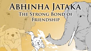 The Strong Bond of Friendship  Abhinha Jataka  Animated Buddhist Stories [upl. by Anerres]