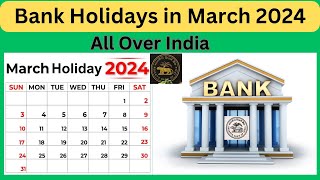 Bank Holidays in March 2024 bankholidayinmar2024 2024bankholidays advayainfo [upl. by Sadinoel]