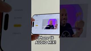 New iPhone 16 Audio Mix Feature is WILD 🤯 [upl. by Chaffinch]