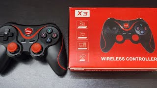 X3 Wireless gamepad for Android mobile or Smart TV or windows PC [upl. by Ahterod]