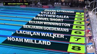 800m Freestyle Final M  2024 Australian Olympic Swimming Trials [upl. by Nalrah]