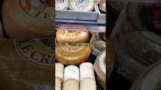 French Cheese 🧀🧀🧀  What the French Cheese section looks like in France cheese france [upl. by Mulligan]