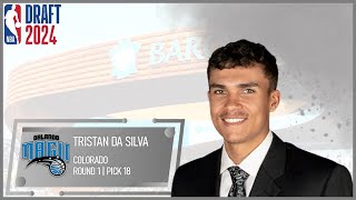 2024 NBA DRAFT Tristan Da Silva  Orlando Magic [upl. by Parthinia]