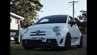 Fiat 500 Abarth Custom Straight Pipe Exhaust [upl. by Weisburgh]