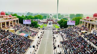 Wagah Border Amritsar  Beating Retreat Ceremony 2024 [upl. by Nathanil162]