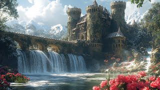 Fantasy Celtic Music  Fantasy Medieval Castle in Winter Magic Flute Music Relaxing Music [upl. by Melamie]