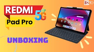 Redmi Pad Pro 5G Unboxing and first look at Xiaomi HyperOSbased tablet [upl. by Ebenezer]