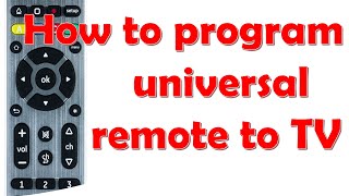 How to program universal remote to TV Easy setup guide [upl. by Ahtelra]