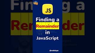 Finding a Remainder in JavaScript  JavaScript Interview Questions shorts javascript [upl. by Amilb338]