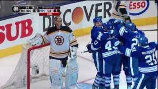 Phaneufs Goal  Bruins 0 vs Leafs 1  May 12th 2013 HD [upl. by Laurens]