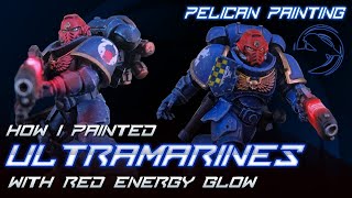 How I painted Ultramarine Hellblasters with Red Plasma glow [upl. by Eenahs]