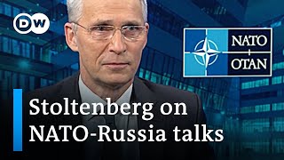 Russia has a choice between dialogue and confrontation Jens Stoltenberg on NATORussia talks [upl. by Ries]