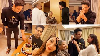 Siddhart Shukla Last Birthday Celebration With Shehnaaz Gill And Family Sidnaaz [upl. by Analos]