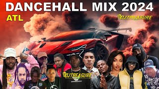 LATEST DANCEHALL MIX 2024  ATL  VYBZ KARTEL CHRONIC LAW KRAFF  DJ TREASURE [upl. by Lyrahs930]